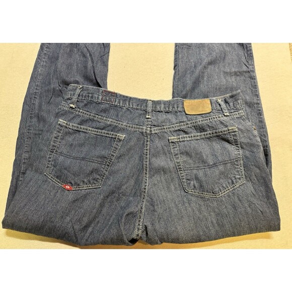 Vintage Y2K Quiksilver QuikJean Men's Denim Jeans Size 36x32 Blue Wide Leg Baggy - Picture 6 of 11